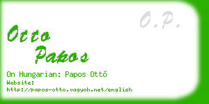 otto papos business card